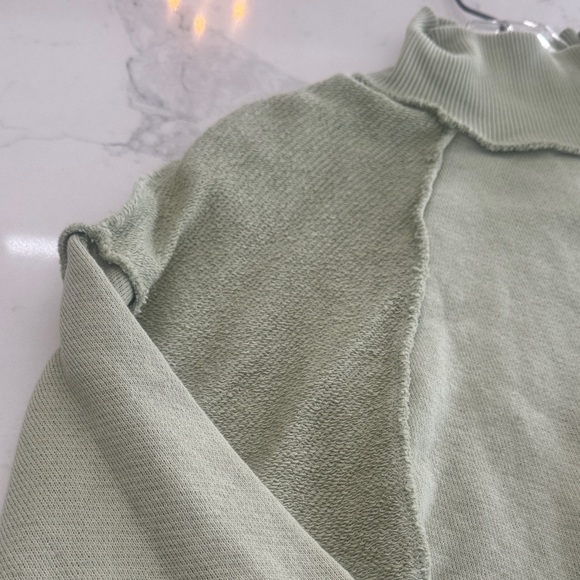 America Eagle Sage Green Mock Neck Sweater - Picture 3 of 4